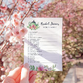 Brautparty Tee Party Word Scramble Game Card Einladung