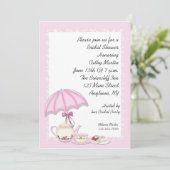 Brautparty Tee Rosa Einladung (Stehend Vorderseite)