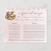 Brautparty Tee  Tee Party Rezept Karte (Vorderseite)