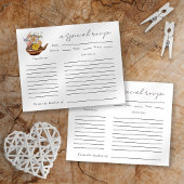 Brautparty Tee Tee Party Rezept Karte