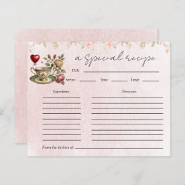 Brautparty Tee  Tee Party Rezept Karte