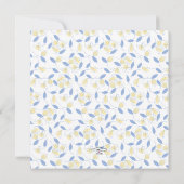 Brautparty Tee und Luncheon Teapot Einladung (Rückseite)