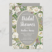 Brautparty Teezeremonie auf dem Lande Einladung (Vorne/Hinten)