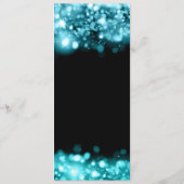 Brautparty-Tipp Türkisblau Hinweiskarte (Rückseite)