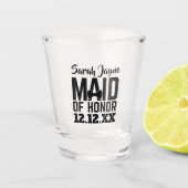 Brautparty Trauzeugin Vorschlag Hochzeitsgeschenk Schnapsglas (Vorderseite)