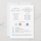 Brautparty Trauzeugin Vorschlag und Informationen (Vorderseite)