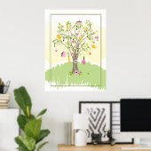 Brautparty Tree | Poster (Heimbüro)