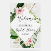 Brautparty Tropical Aloha Acrylschild (Vorderseite)