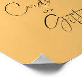 Brautparty - tropisch - Karten und Geschenke Poster (Ecke)