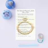 Brautparty True oder False Game Flyer (Einzeln)