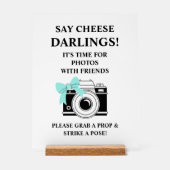 Brautparty Türkis Acrylschild (Vorderseite)