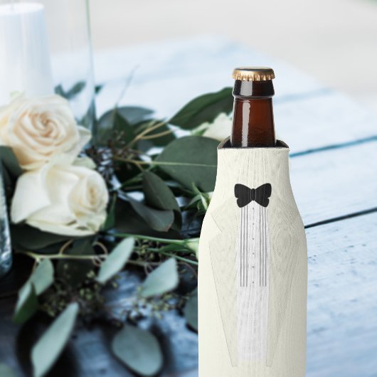 Brautparty Tuxedo Trauzeuge Hochzeitsflasche Coole Flaschenkühler