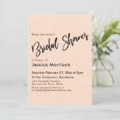 Brautparty Typografie Einladung (Stehend Vorderseite)