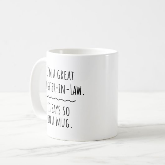 Brautparty über eine neue Zukunftstochter im Jura Kaffeetasse (Vorderseite Links)