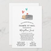 Brautparty über große Entfernungen per Post Einladung (Vorne/Hinten)