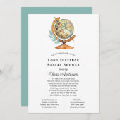 Brautparty über große Entfernungen per Post Einladung (Vorne/Hinten)