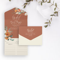 Brautparty und Rezept aus Orange und Weiß