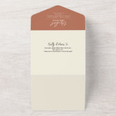 Brautparty und Rezept aus Orange und Weiß All In One Einladung (Außenbereich)