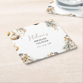 Brautparty Untersetzer | Holly Christmas Design (angewinkelt)