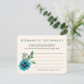 Brautparty Vacacation | Blau Einladung (Stehend Vorderseite)