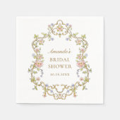 Brautparty verzierter Viktorianischer Bohemischer Serviette (Vorderseite)