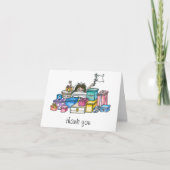 Brautparty Vielen Dank Dankeskarte (Vorderseite)