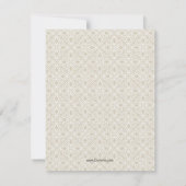 Brautparty Vielen Dank, dass die Farbpalette der K Dankeskarte (Rückseite)