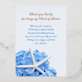 Brautparty Vielen Dank, dass Sie die Nachrichtenka Folieneinladung