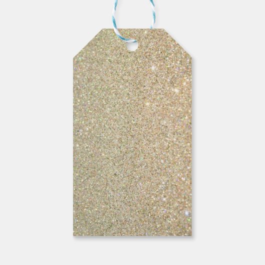 Brautparty Vielen Dank, dass Sie Gold Glitzer Pink Geschenkanhänger (Rückseite)