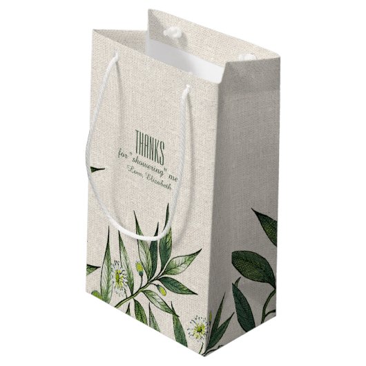 Brautparty Vielen Dank, dass Sie in der Herberge k Kleine Geschenktüte (Rückseite Schrägansicht)