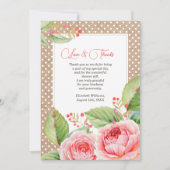 Brautparty Vielen Dank, dass Sie sich für die Foto Dankeskarte (Vorderseite)