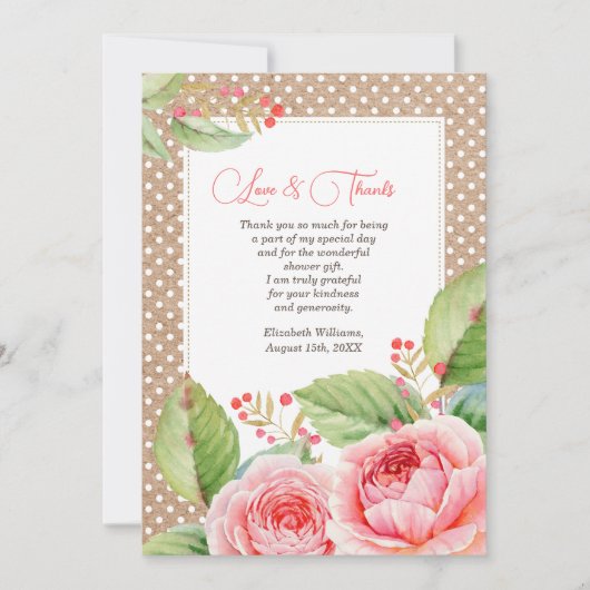 Brautparty Vielen Dank, dass Sie sich für die Foto Dankeskarte (Vorderseite)