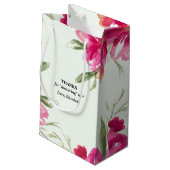 Brautparty Vielen Dank für Ihre Gastgeberin Kleine Geschenktüte (Rückseite Schrägansicht)