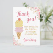 Brautparty Vielen Dank für Ihre Karte (Stehend Vorderseite)