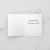 Brautparty Vielen Dank für Ihre Karte (Innenseite)