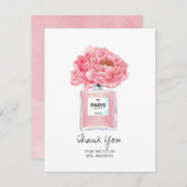 Brautparty Vielen Dank für Ihre Pink Peony & Parfü (Vorne/Hinten)