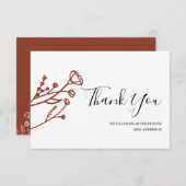 Brautparty Vielen Dank Hinweis Dankeskarte (Vorne/Hinten)