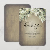 Brautparty Vielen Dank Kleine Karte - Grün (Vorne/Hinten)