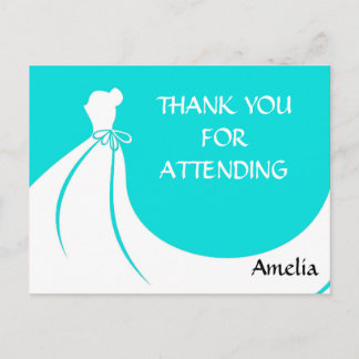 Brautparty Vielen Dank, Postkarte