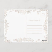 Brautparty Vielen Dank Postkarte (Rückseite)