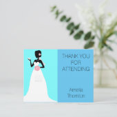 Brautparty Vielen Dank, Postkarte (Stehend Vorderseite)