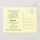 Brautparty. Vincent van Gogh Einladungspostkarte (Rückseite)