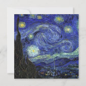 Brautparty, Vincent van Gogh, Starry Night Einladung (Rückseite)