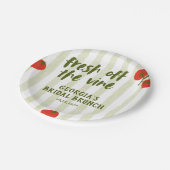 Brautparty "Vine Tomato" Pappteller (Schrägansicht)