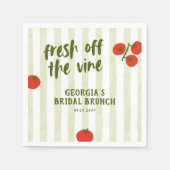 Brautparty "Vine Tomato" Serviette (Vorderseite)