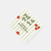 Brautparty "Vine Tomato" Serviette (Ecke)