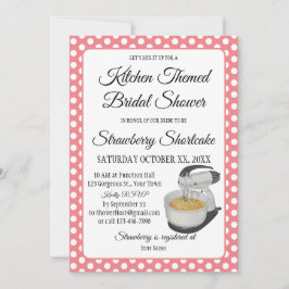 Brautparty Vintag Kitchen Polka Dots Bows Pink