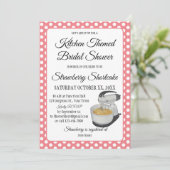 Brautparty Vintag Kitchen Polka Dots Bows Pink (Stehend Vorderseite)