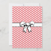Brautparty Vintag Kitchen Polka Dots Bows Pink (Rückseite)