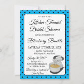 Brautparty Vintag Polka Dots Bows Blue (Vorderseite)